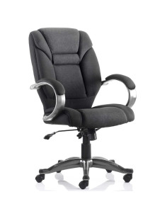 Galloway Executive Office Chair Black Fabric With Arms EX000030
