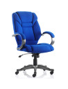 Galloway Executive Office Chair Blue Fabric With Arms EX000031