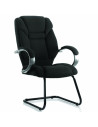 Galloway Cantilever Office Chair Black Fabric With Arms KC0122