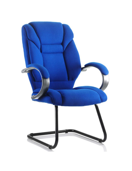 Galloway Cantilever Office Chair Blue Fabric With Arms KC0123 - pic 33274 | FastDaddyshop