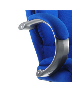 Galloway Cantilever Office Chair Blue Fabric With Arms KC0123 2