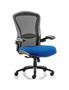 Houston Task Operator Office Chair Bespoke Seat In Stevia Blue KCUP0998