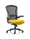 Houston Task Operator Office Chair Bespoke Seat In Senna Yellow KCUP0999