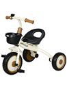 AIYAPLAY Kids Trike, Tricycle, with Adjustable Seat, Basket, Bell, for Ages 2-5 Years - White 370-267V00WT