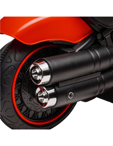 HOMCOM 6v Electric Motorbike with Training Wheels, One-Button Start - Red 370-283V70RD - pic 33437 | FastDaddyshop
