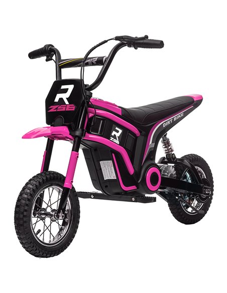 HOMCOM 24V Electric Motorbike, Dirt Bike, 16 Km/h Max. Speed, Pink 370-304V70PK - pic 33474 | FastDaddyshop