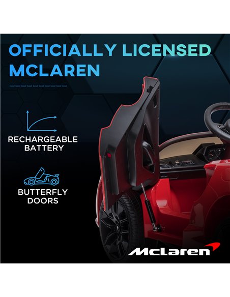 HOMCOM Mclaren Licensed Kids Electric Ride on Car with Butterfly Doors, 12V Powered Electric Car with Remote Control, Horn, Head - pic 33495 | FastDaddyshop