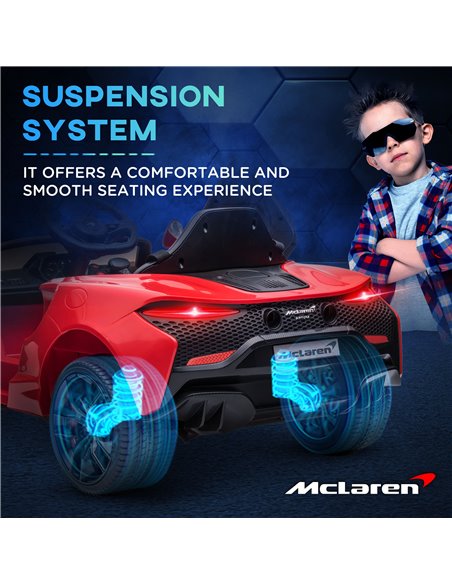 HOMCOM Mclaren Licensed Kids Electric Ride on Car with Butterfly Doors, 12V Powered Electric Car with Remote Control, Horn, Head - pic 33498 | FastDaddyshop