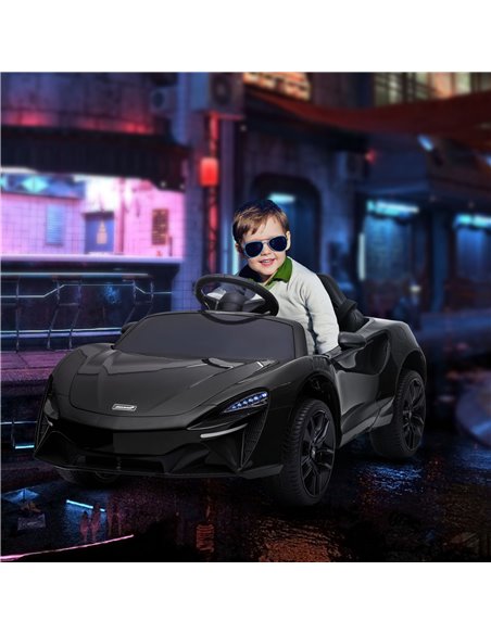 HOMCOM Mclaren Licensed Kids Electric Car with Remote Control, Black 370-265V70BK - pic 33502 | FastDaddyshop