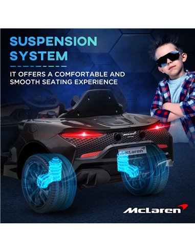 HOMCOM Mclaren Licensed Kids Electric Ride on Car with Butterfly Doors, 12V Powered Electric Car with Remote Control, Horn, Head