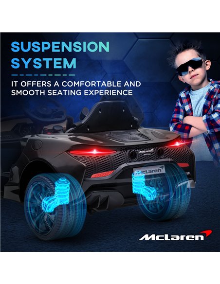 HOMCOM Mclaren Licensed Kids Electric Ride on Car with Butterfly Doors, 12V Powered Electric Car with Remote Control, Horn, Head - pic 33507 | FastDaddyshop