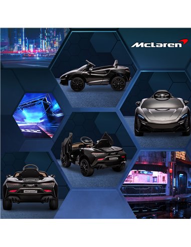 HOMCOM Mclaren Licensed Kids Electric Ride on Car with Butterfly Doors, 12V Powered Electric Car with Remote Control, Horn, Head