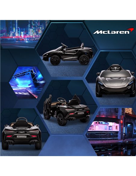 HOMCOM Mclaren Licensed Kids Electric Ride on Car with Butterfly Doors, 12V Powered Electric Car with Remote Control, Horn, Head - pic 33508 | FastDaddyshop