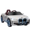 HOMCOM BMW i4 Licensed 12V Kids Electric Car with Remote Control, White 370-294V70WT