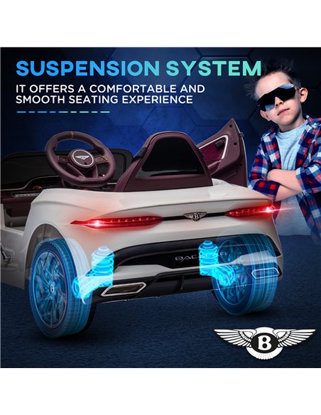 HOMCOM Bentley Bacalar Licensed 12V Kids Electric Ride on Car w/ Remote Control, Powered Electric Car w/ Portable Battery, for K - pic 33534 | FastDaddyshop