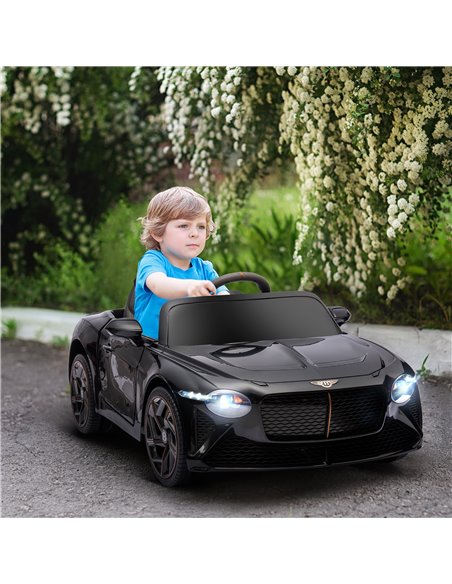 HOMCOM Bentley Bacalar Licensed 12V Kids Electric Car with Remote Control, Black 370-293V70BK - pic 33538 | FastDaddyshop