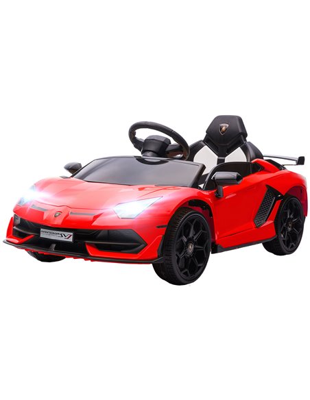 HOMCOM Lamborghini Licensed 12V Kids Electric Car with Remote, Red 370-306V70RD - pic 33618 | FastDaddyshop