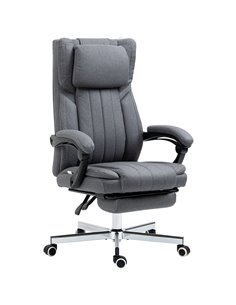 HOMCOM High Back Executive Office Computer Desk Chair, Dark Grey 921-627V70CG