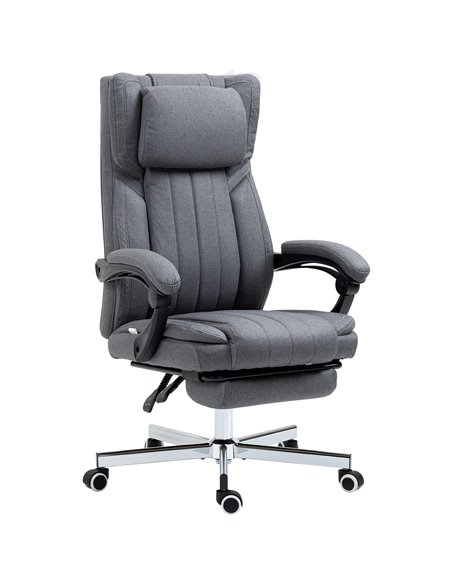 HOMCOM High Back Executive Office Computer Desk Chair, Dark Grey 921-627V70CG - pic 33645 | FastDaddyshop