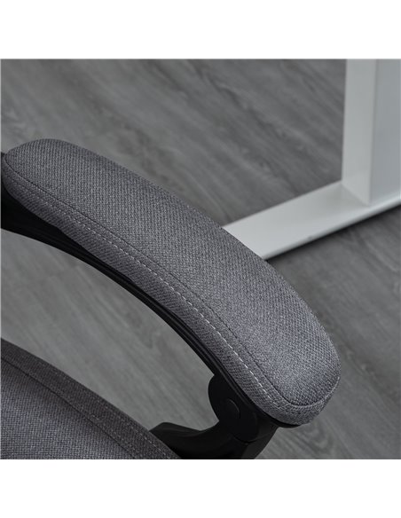 HOMCOM High Back Computer Desk Chair, Executive Office Chair with Adjustable Headrest, Footrest, Reclining Back, Dark Grey 921-6 - pic 33653 | FastDaddyshop