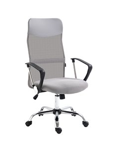 Vinsetto Ergonomic Office Chair with Adjustable Height, Light Grey 921-394V70LG