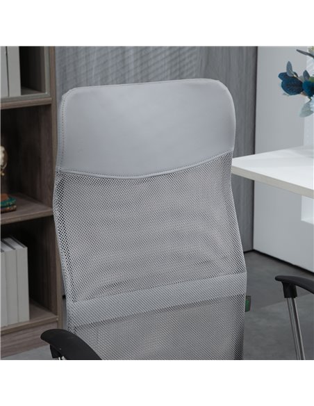 Vinsetto Ergonomic Office Chair Mesh Chair with Adjustable Height Tilt Function Light Grey 921-394V70LG - pic 33688 | FastDaddyshop