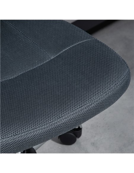 Vinsetto Computer Desk Chair, Mesh Office Chair with Adjustable Height and Swivel Wheels, Armless Study Chair, Dark Grey 921-226 - pic 33714 | FastDaddyshop