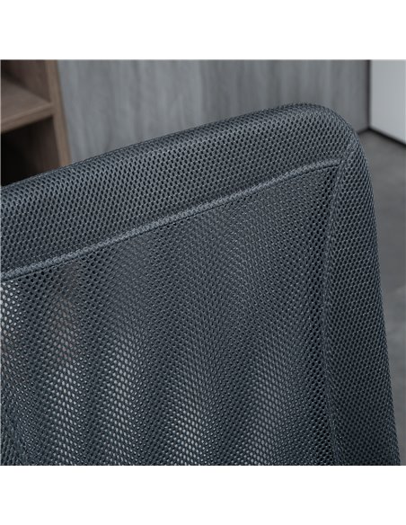Vinsetto Computer Desk Chair, Mesh Office Chair with Adjustable Height and Swivel Wheels, Armless Study Chair, Dark Grey 921-226 - pic 33715 | FastDaddyshop