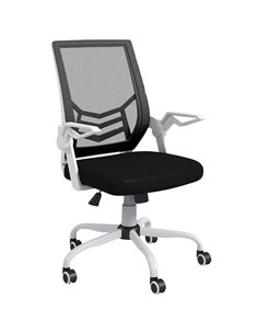 Vinsetto Mesh Computer Desk Office Chair with Lumbar Back Support, Black 921-547V70BK