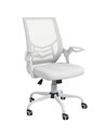 Vinsetto Mesh Computer Desk Office Chair with Lumbar Back Support, White 921-547V70WT