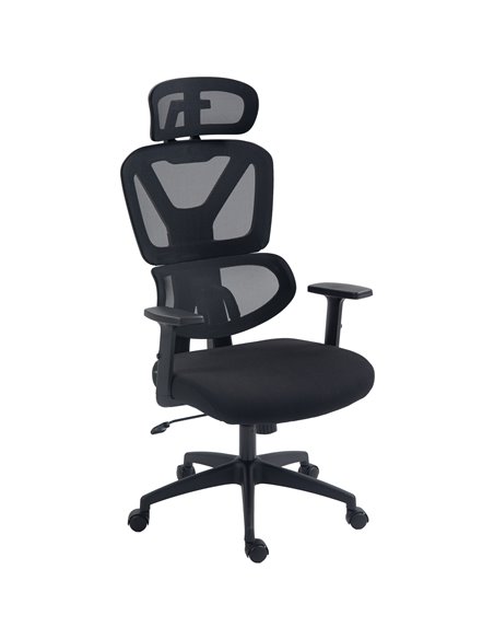 Vinsetto Mesh Office Desk Chair with Lumbar Support, Black 921-513V71BK - pic 33780 | FastDaddyshop