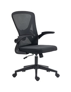 Vinsetto Mesh Computer Desk Office Chair with Lumbar Support, Black 921-405V71BK