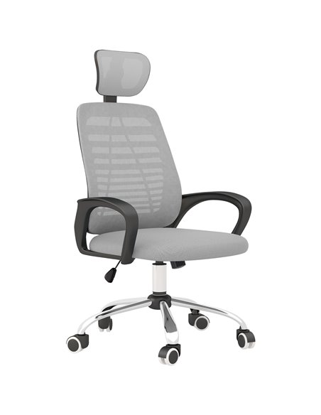 Vinsetto Ergonomic Office Desk Chair with Lumbar Back Support, Grey 921-692V70GY - pic 33879 | FastDaddyshop