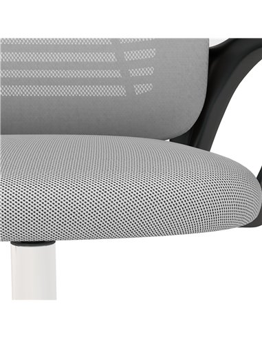 Vinsetto Ergonomic Office Chair, Mesh Desk Chair with Rotatable Headrest, Lumbar Back Support, Armrest, Grey 921-692V70GY