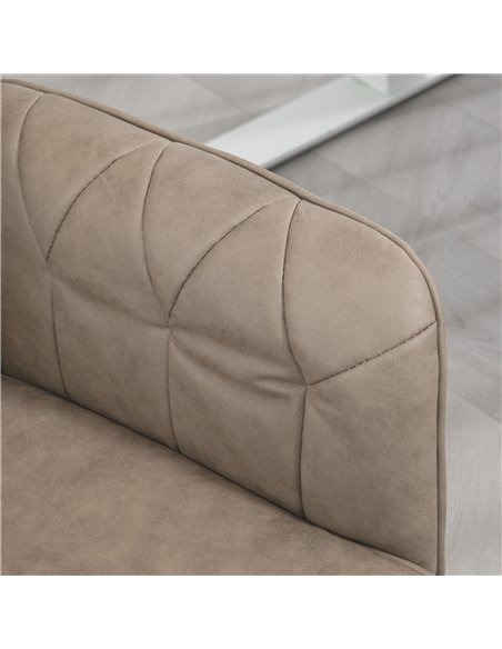 Vinsetto Microfibre Computer Chair with Armrest, Modern Swivel Chair with Adjustable Height, Khaki 921-103V71KK - pic 33895 | FastDaddyshop