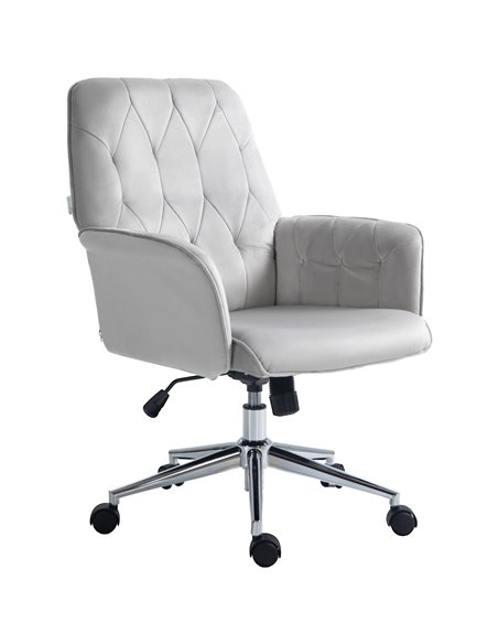 Vinsetto Linen Computer Chair with Armrest, Light Grey 921-103V72GY - pic 33897 | FastDaddyshop