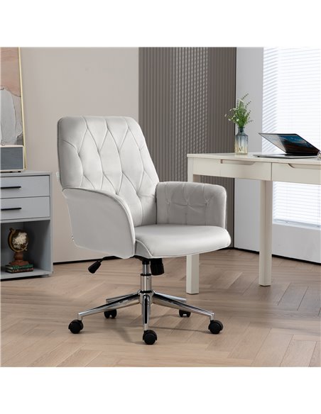 Vinsetto Linen Computer Chair with Armrest, Light Grey 921-103V72GY - pic 33898 | FastDaddyshop
