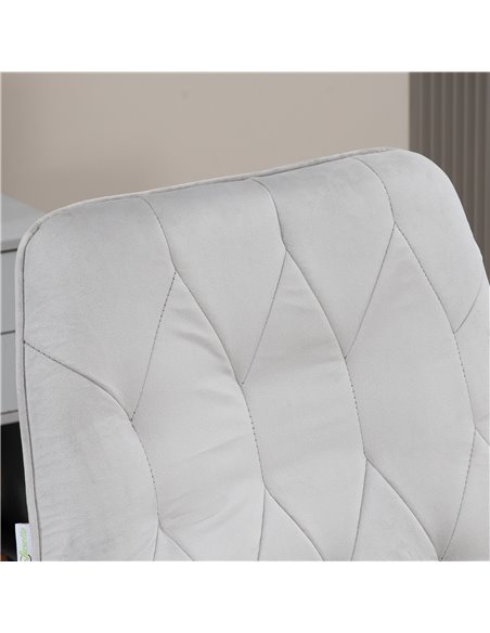Vinsetto Linen Computer Chair with Armrest, Modern Swivel Chair with Adjustable Height, Light Grey 921-103V72GY - pic 33904 | FastDaddyshop