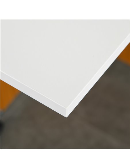 HOMCOM Folding Dining Table Writing Desk Workstation w/ Casters Teak Colour, White 833-412 - pic 34040 | FastDaddyshop