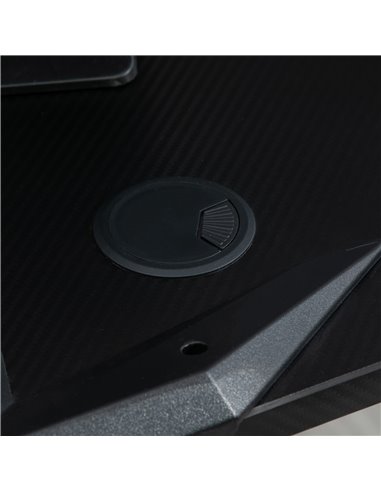 HOMCOM Gaming desk with Cup Holder Headphone Hook Feet Adjustable 120 x 66 x 75cm Black 836-228