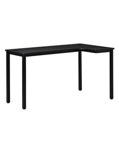 HOMCOM L-Shaped Computer Corner Gaming Desk, 145 x 81 x 76cm, Black 836-480