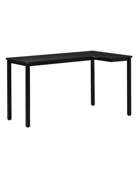 HOMCOM L-Shaped Computer Corner Gaming Desk, 145 x 81 x 76cm, Black 836-480 - pic 34185 | FastDaddyshop