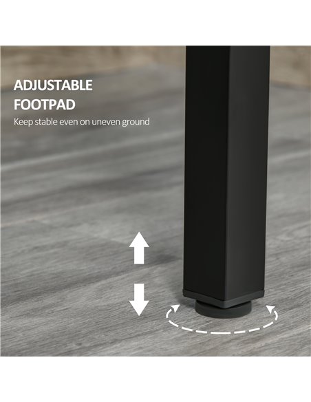 HOMCOM L-Shaped Gaming Desk, Computer Corner Desk, Home Office Workstation with Cable Management, 145 x 81 x 76cm, Black 836-480 - pic 34190 | FastDaddyshop