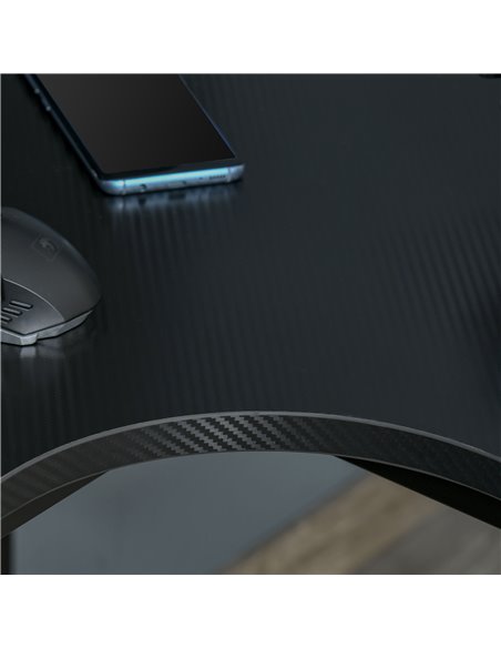 HOMCOM L-Shaped Gaming Desk, Computer Corner Desk, Home Office Workstation with Cable Management, 145 x 81 x 76cm, Black 836-480 - pic 34192 | FastDaddyshop