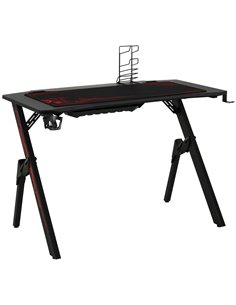 HOMCOM Racing Style Computer Gaming Desk, Black 920-067