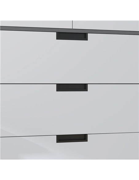 HOMCOM 2 Door Wardrobe, Modern Wardrobe with 3 Drawers and Hanging Rod for Bedroom, Grey 831-621V00MX - pic 34220 | FastDaddyshop