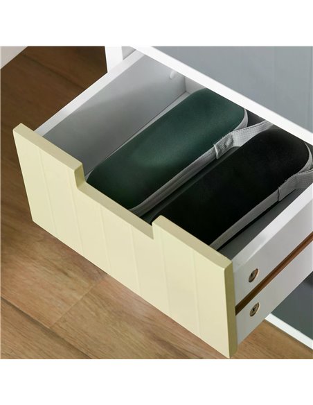 HOMCOM 3 Drawer Storage Tower, Dresser Chest with Wood Top, Organizer Unit for Closets Bedroom Nursery Room Hallway 838-057 - pic 34254 | FastDaddyshop
