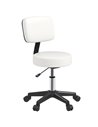 HOMCOM Beautician's Swivel Salon Chair with Padded Seat Back, White 503-023V70WT