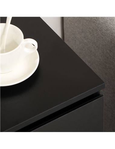 HOMCOM Chest of Drawers, 4-Drawer Storage Cabinets, Modern Dresser, Storage Drawer Unit for Bedroom 831-337V00BK