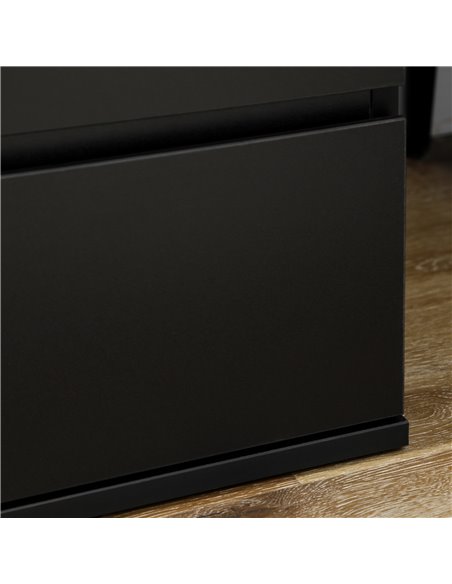 HOMCOM Chest of Drawers, 4-Drawer Storage Cabinets, Modern Dresser, Storage Drawer Unit for Bedroom 831-337V00BK - pic 34346 | FastDaddyshop